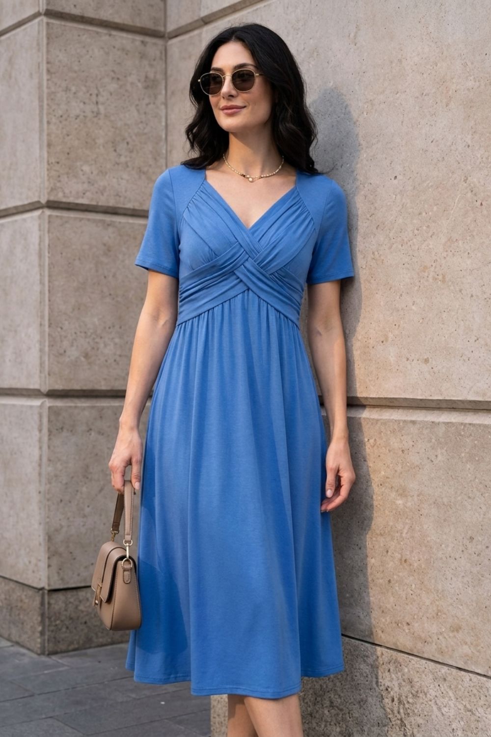 Women's Empire Midi | Cross-Front