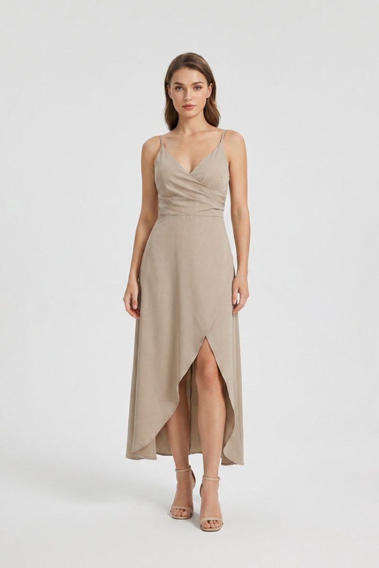 Women's Slip Maxi Dress | V-Neck