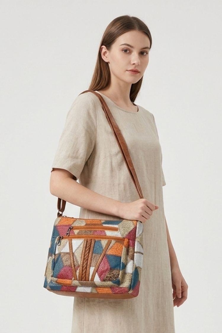 Women's Boho Shoulder Bag | Zip Pockets