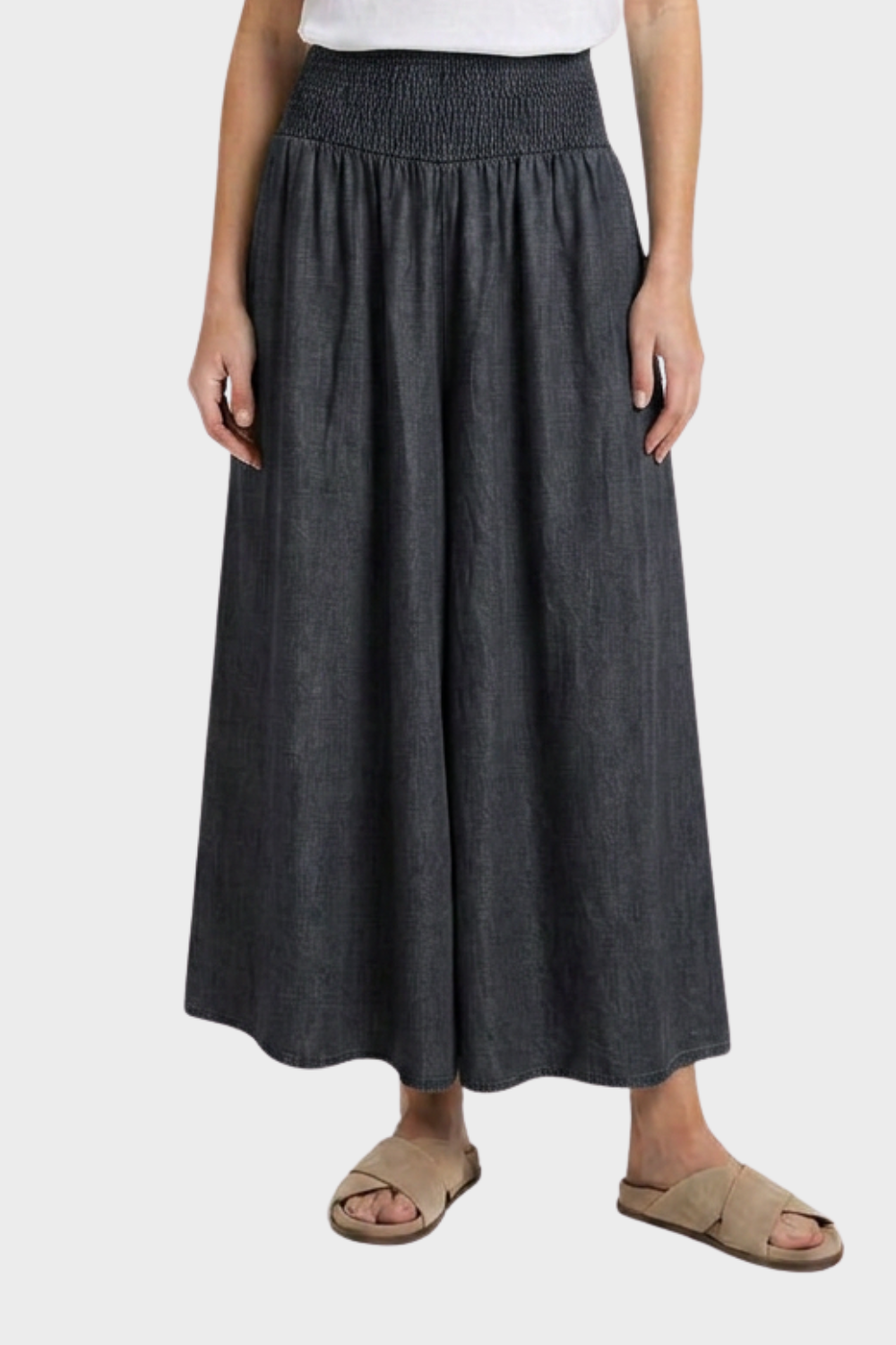 Rock Women's Maxi Skirt with Elastic Waist in A-Line