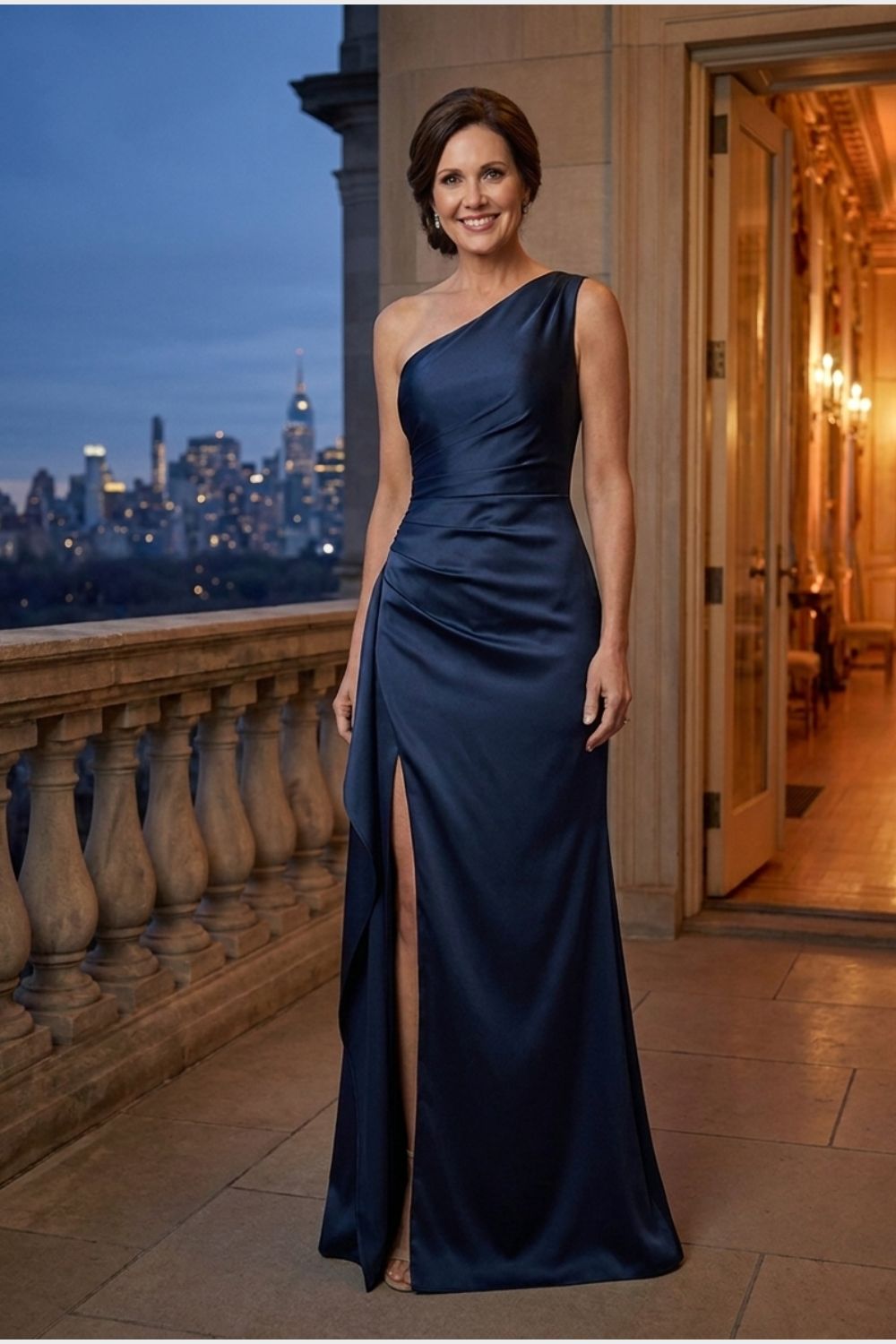 Women's One-Shoulder Maxi | Slit