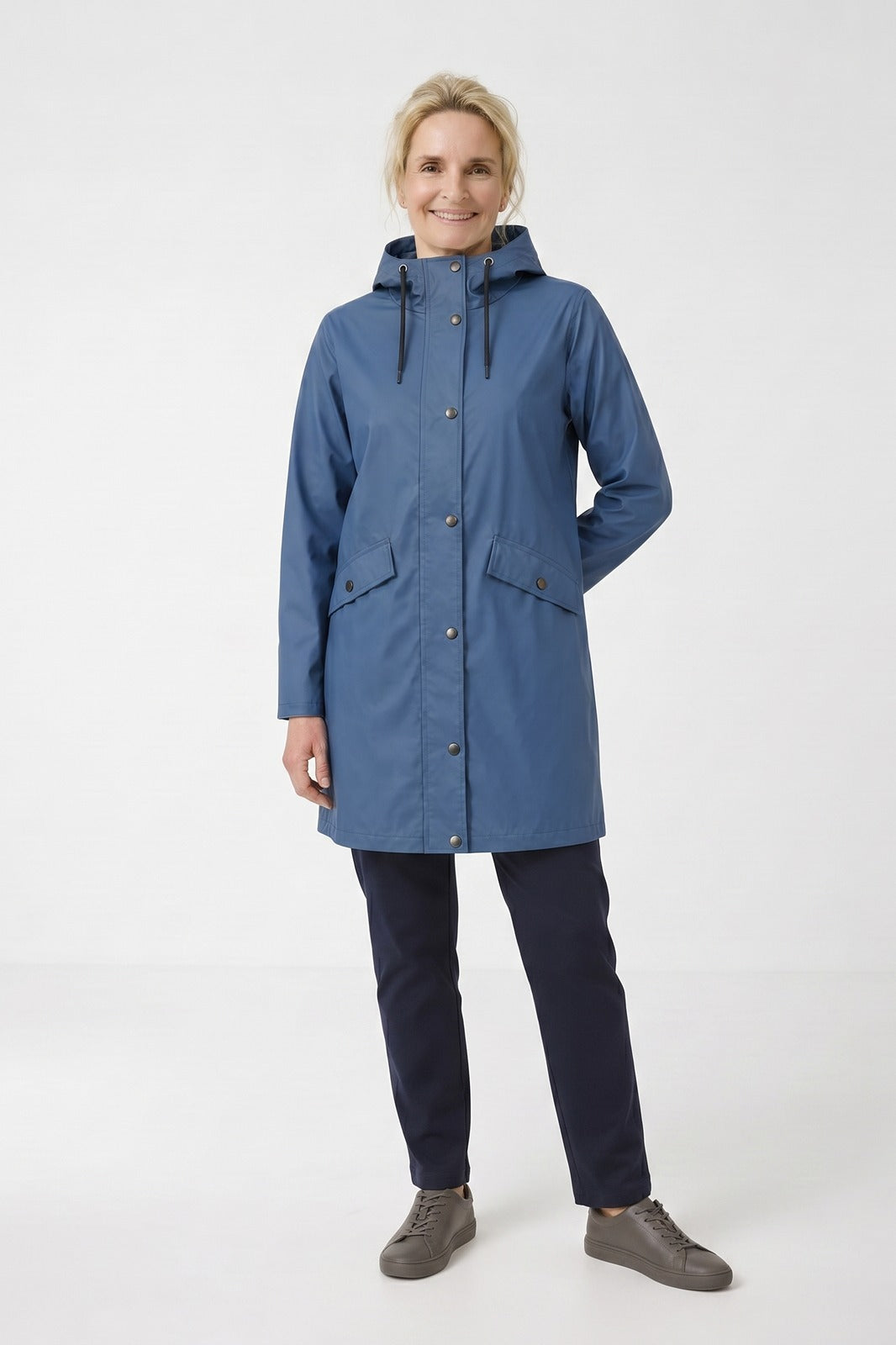Women's Long Raincoat | Hooded