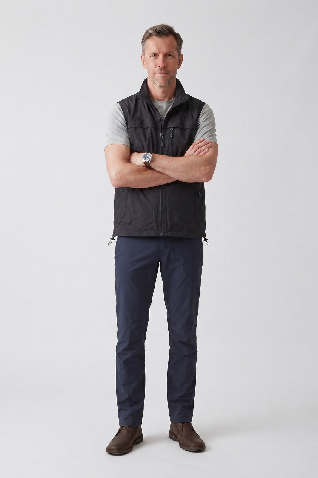 Men's Utility Vest | Stand Collar