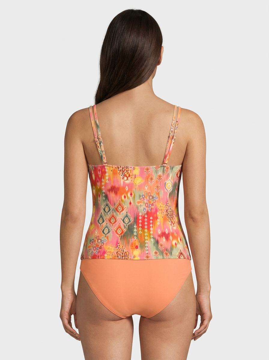 Women's Printed One-Piece Swimsuit | Scoop Neck