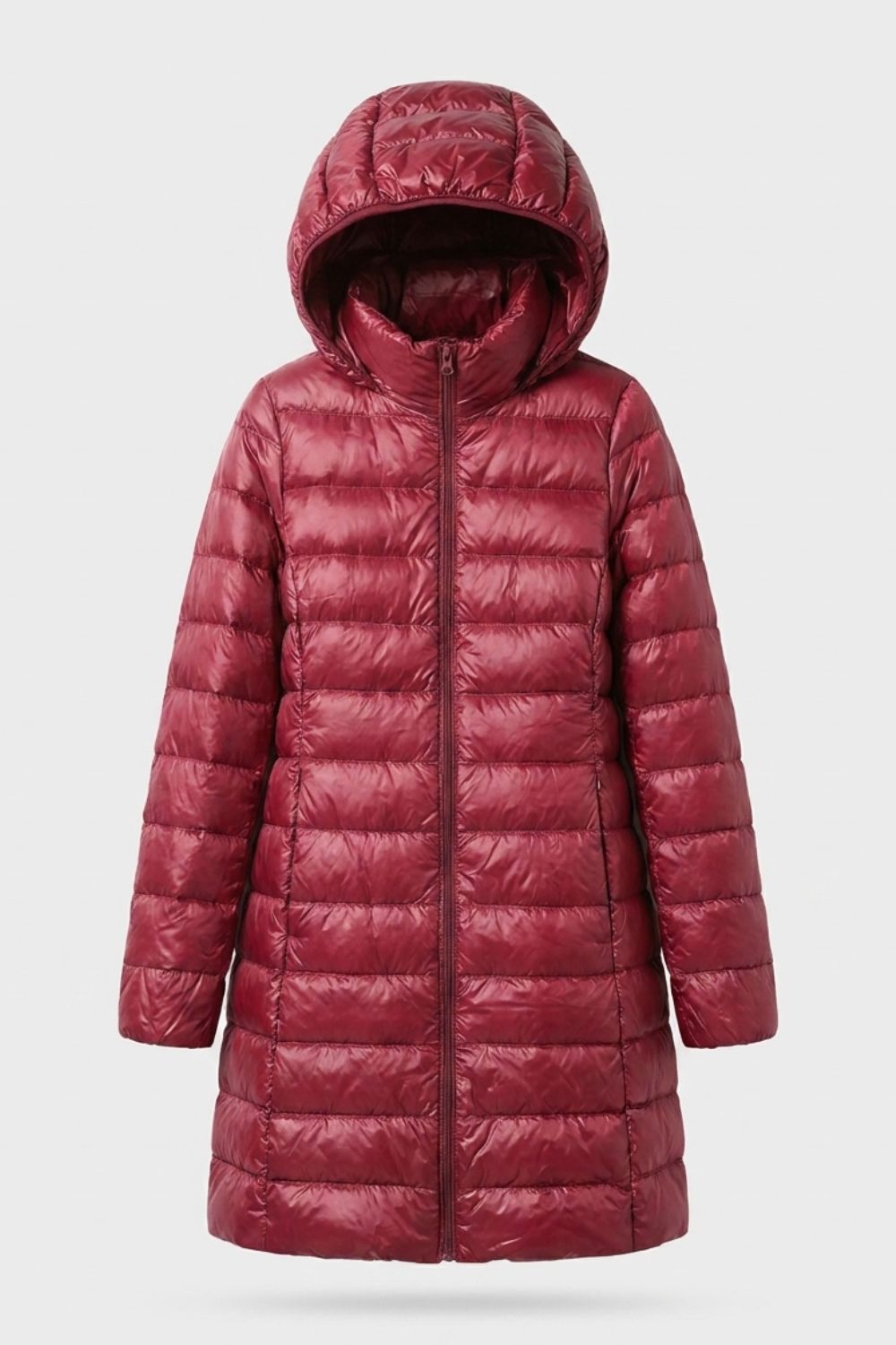 Women's Long Puffer Coat | Hooded