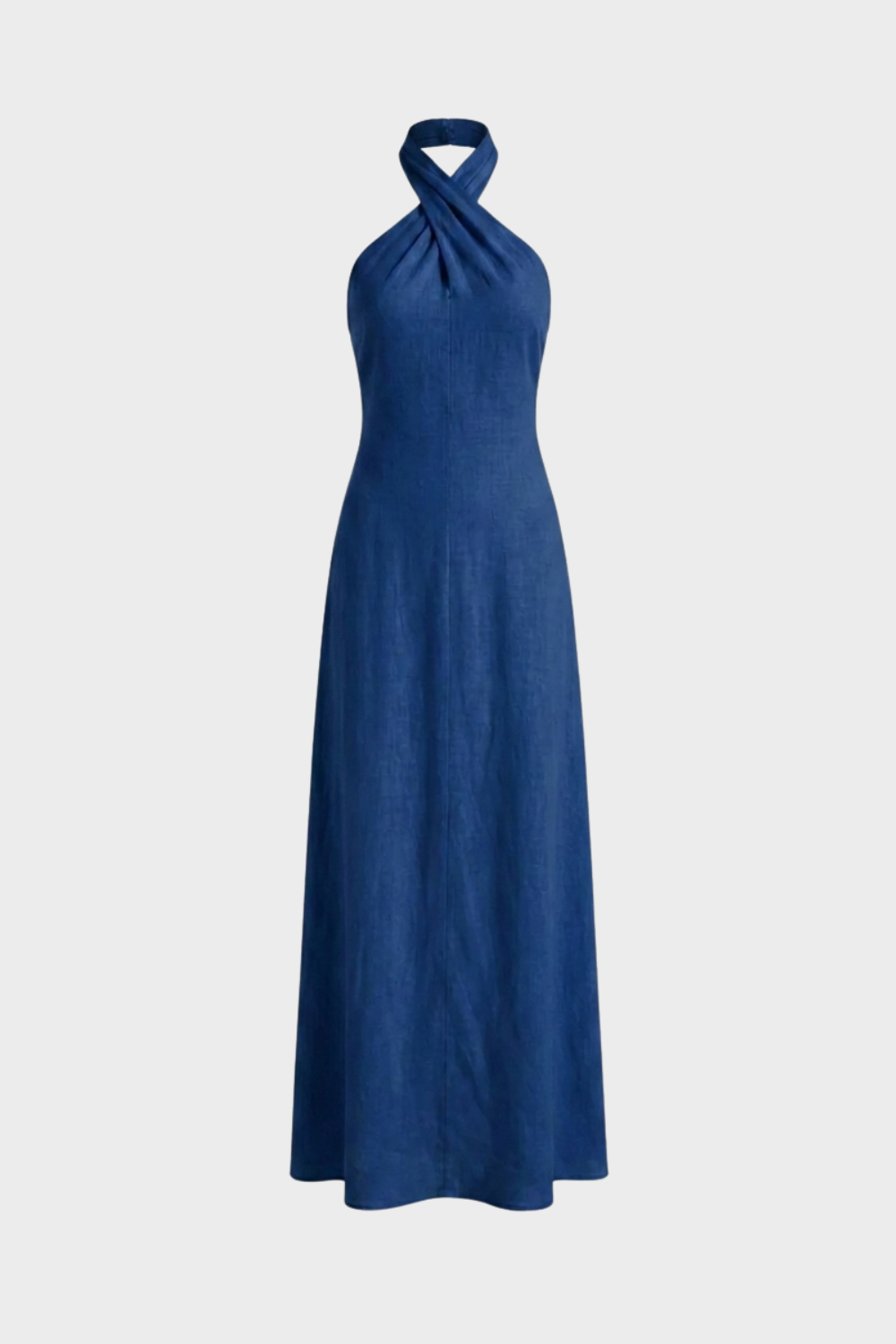 Women's Cross-Halter Maxi | Linen-Look