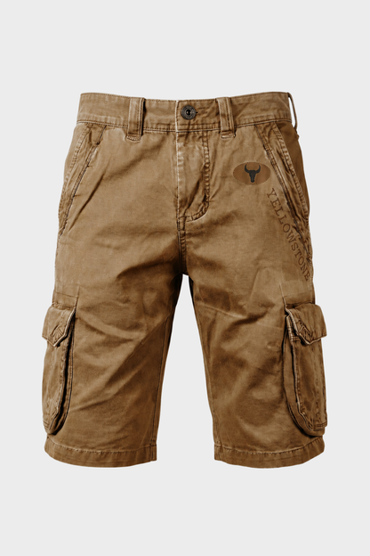 Men's Cargo Shorts with Pockets and Belt