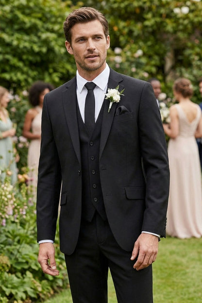 Men's Slim Fit Three-Piece Suit