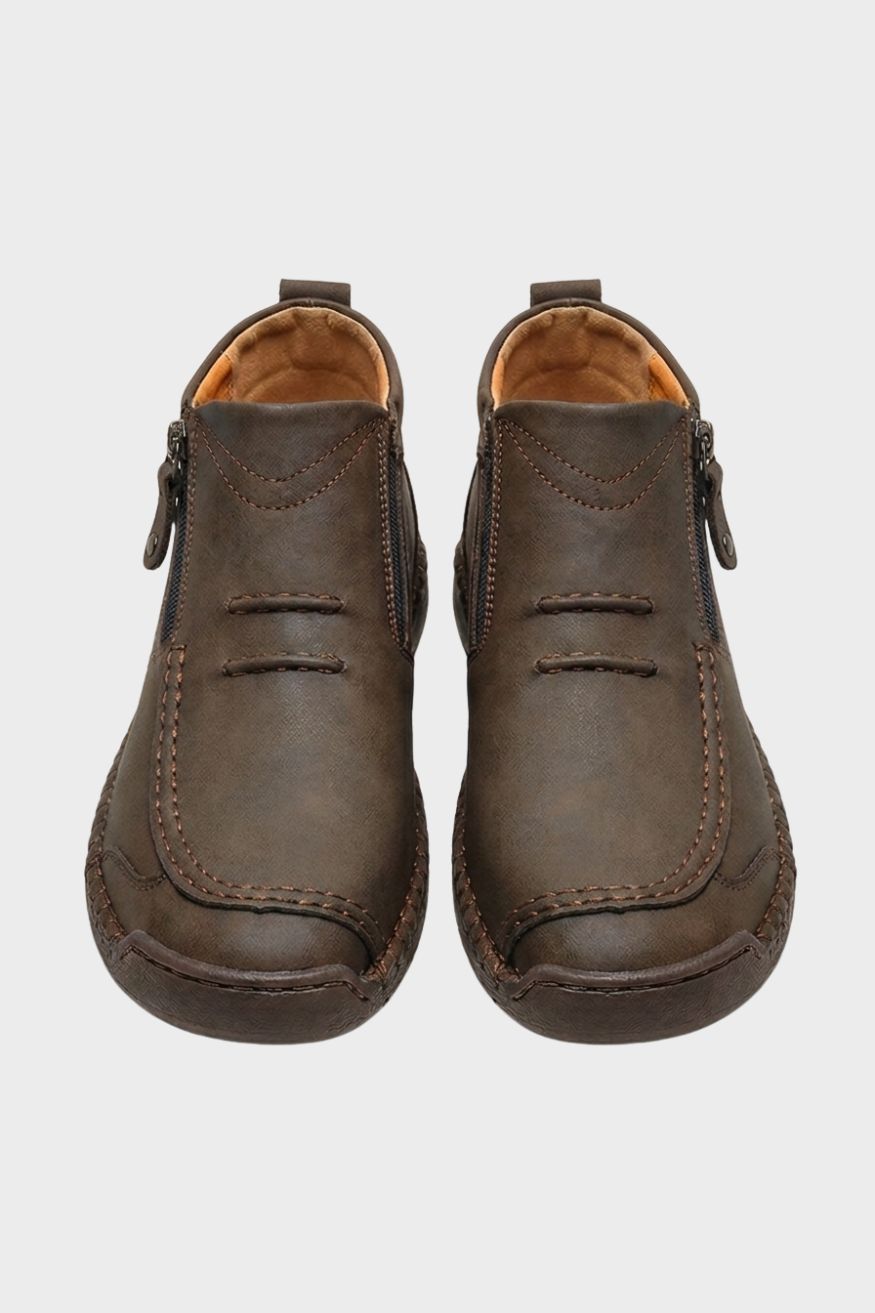 Herren Freizeit-Halbschuhe | Schnürung & Seitenreißverschluss