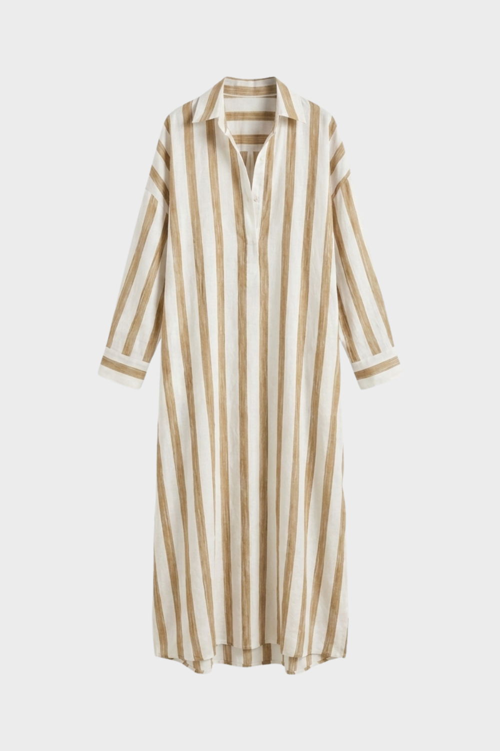 Women's Striped Shirt Dress | Maxi