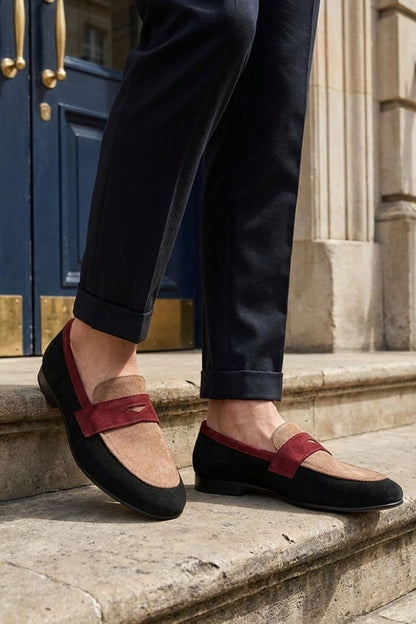 Women Penny Loafer | Contrast Strap