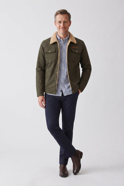 Men's Contrast Collar Jacket | Casual