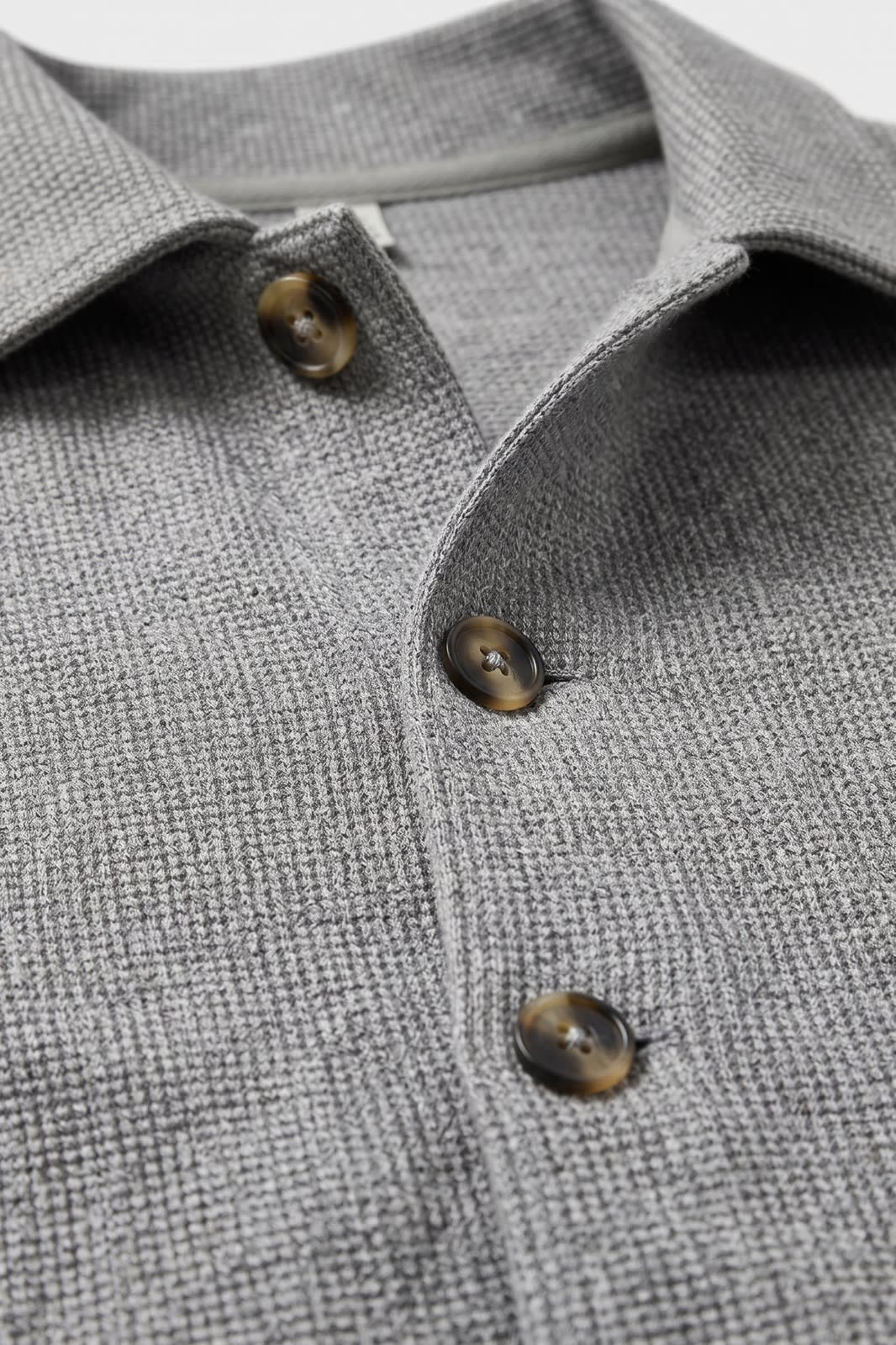 Men's Point Collar Jacket | Button-Front