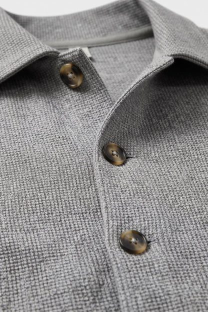 Men's Point Collar Jacket | Button-Front