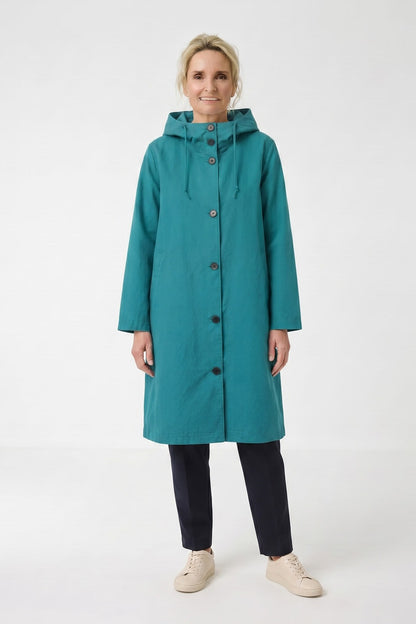 Women's Hooded Coat | A-Line Silhouette