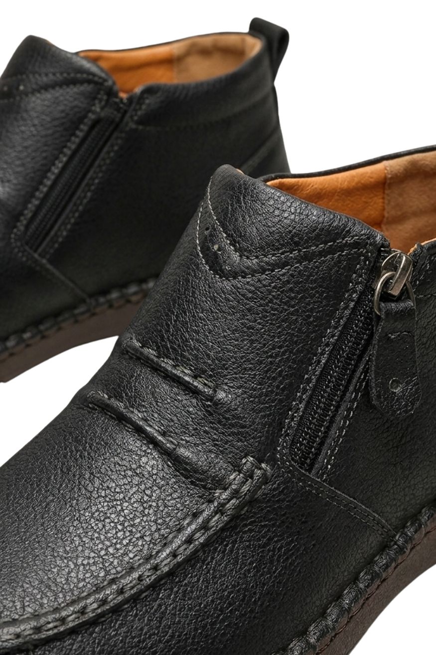 Herren Freizeit-Halbschuhe | Schnürung & Seitenreißverschluss