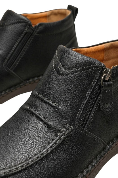 Herren Freizeit-Halbschuhe | Schnürung & Seitenreißverschluss