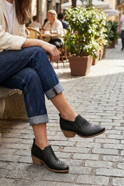 Women's Slip-On Ankle Boot | Block Heel
