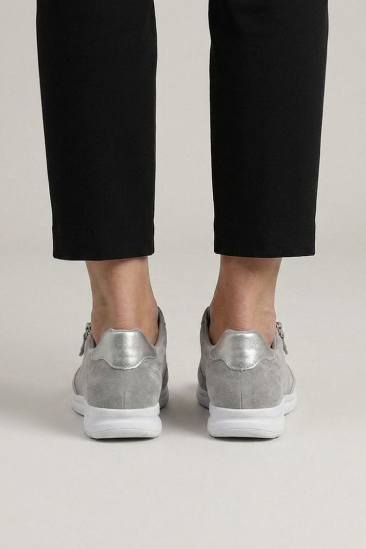 Women's Sneakers with Zip and Laces