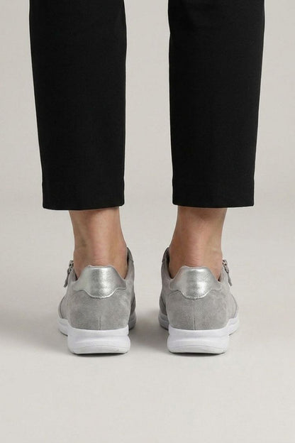 Women's Sneakers with Zip and Laces