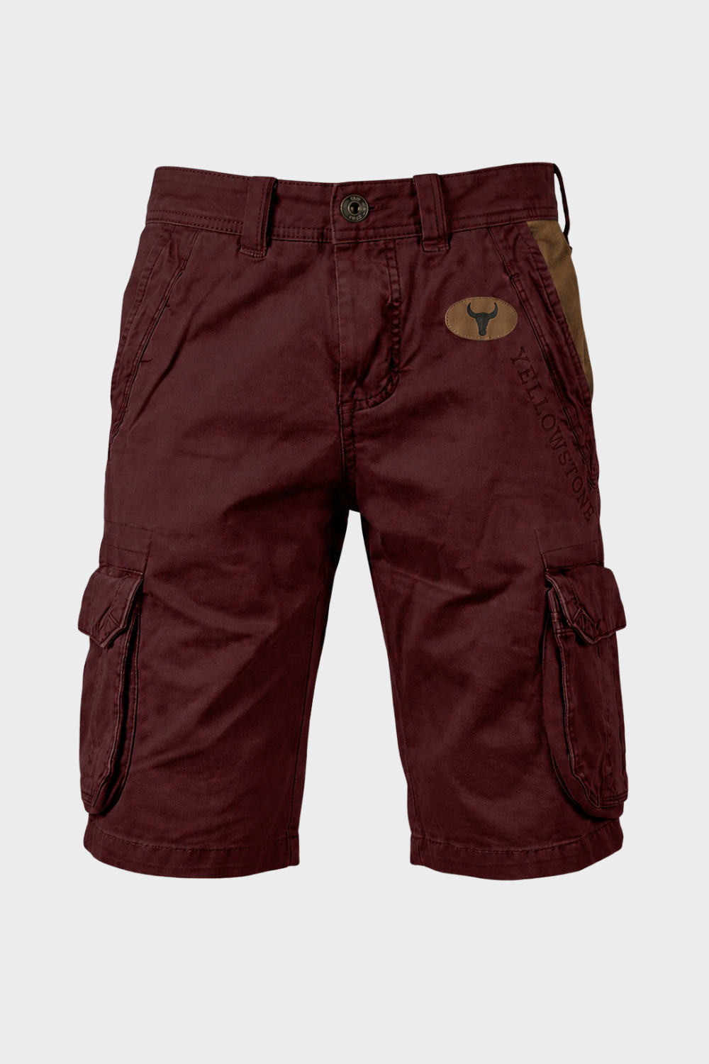 Men's Cargo Shorts with Pockets and Belt