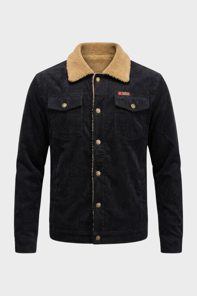 Men's Contrast Collar Jacket | Casual