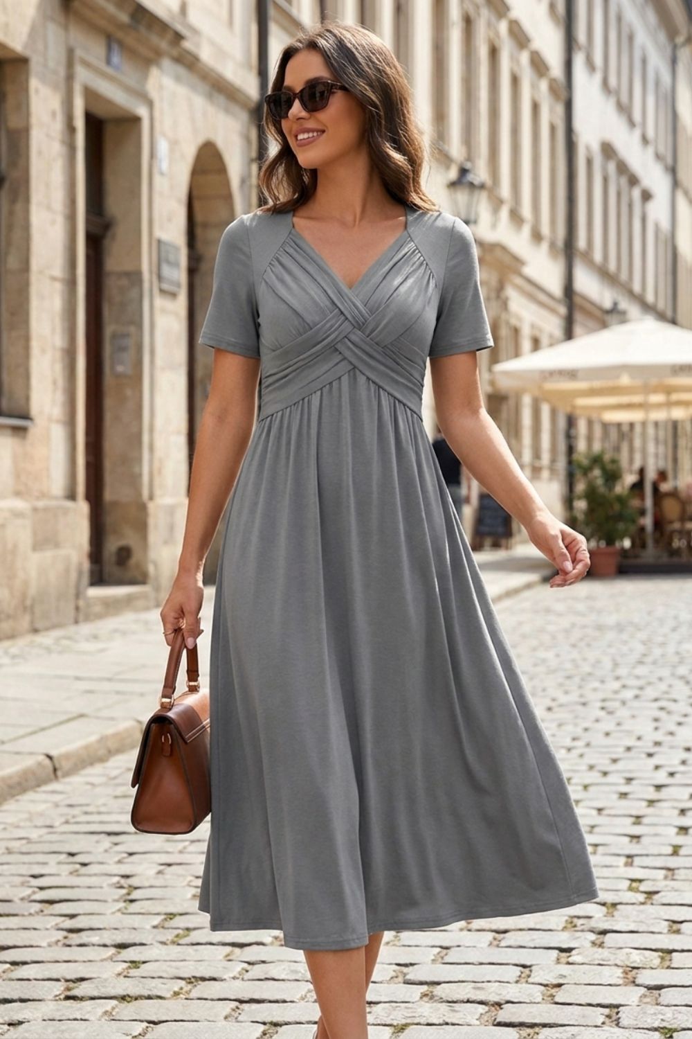 Women's Empire Midi | Cross-Front