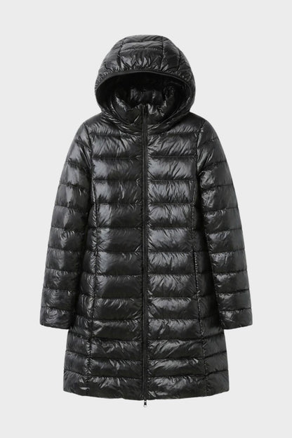 Women's Long Puffer Coat | Hooded