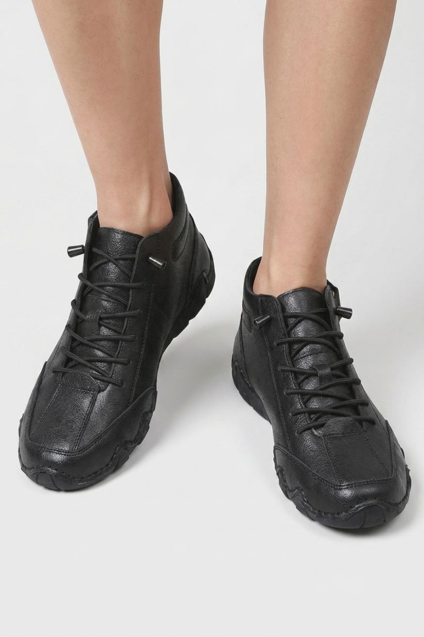 Men's Sneakers with Laces and Profile Sole