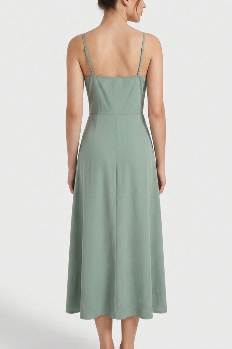 Women's Slip Maxi Dress | V-Neck