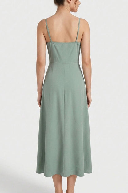 Women's Slip Maxi Dress | V-Neck