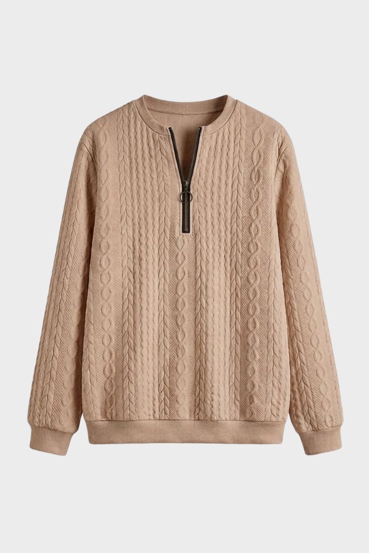 Women's Quarter-Zip Sweatshirt | Ribbed