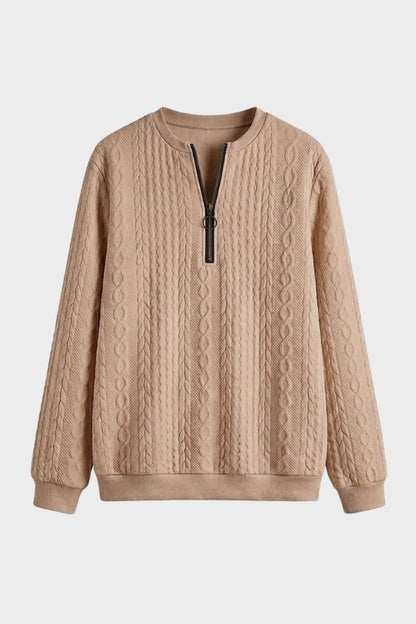 Women's Quarter-Zip Sweatshirt | Ribbed
