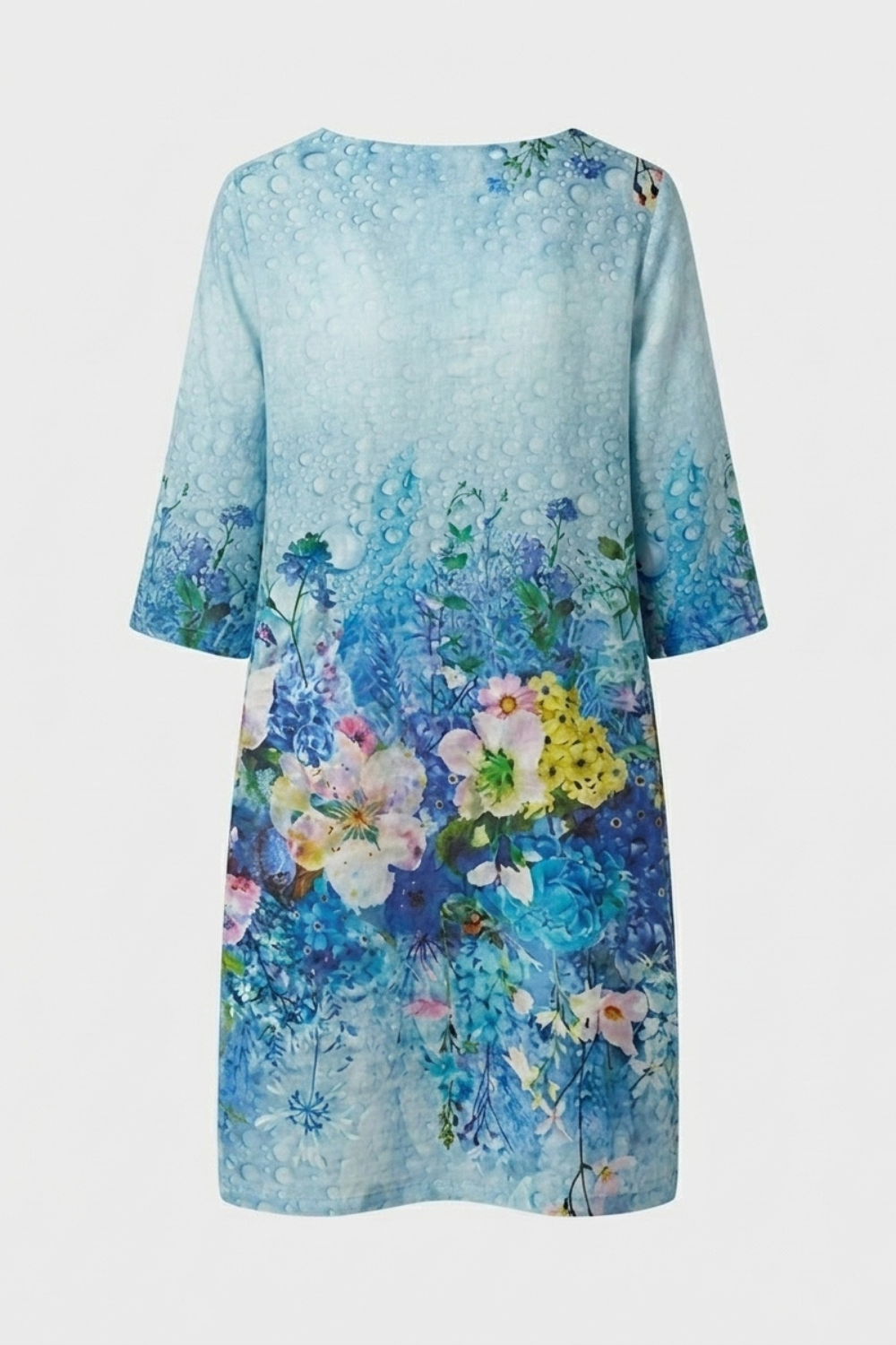 Women's Floral Shift Dress | Split V
