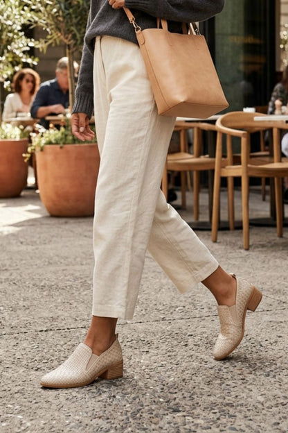 Women's Slip-On Ankle Boot | Block Heel
