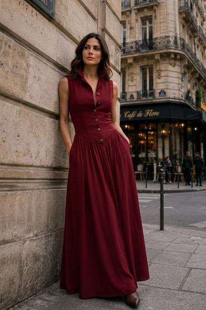Women's Pleated A-Line Midi | Flare