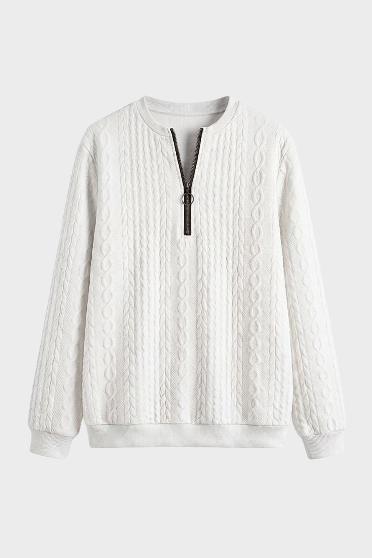 Women's Quarter-Zip Sweatshirt | Ribbed