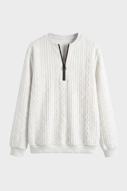 Women's Quarter-Zip Sweatshirt | Ribbed