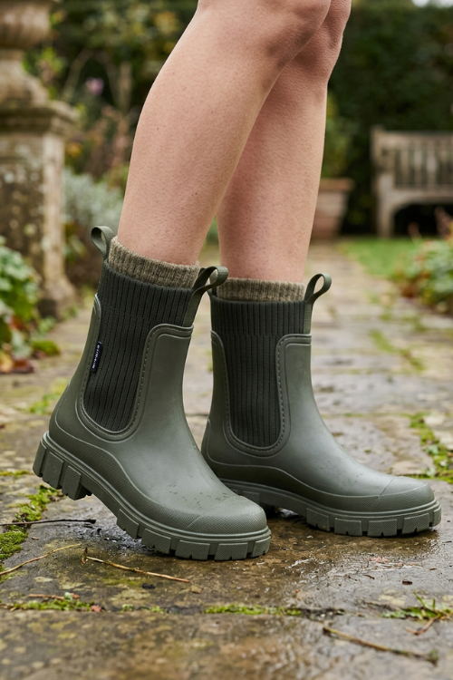 Women's Pull-On Rain Boots | Lug Sole