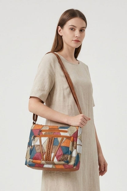 Women's Boho Shoulder Bag | Zip Pockets