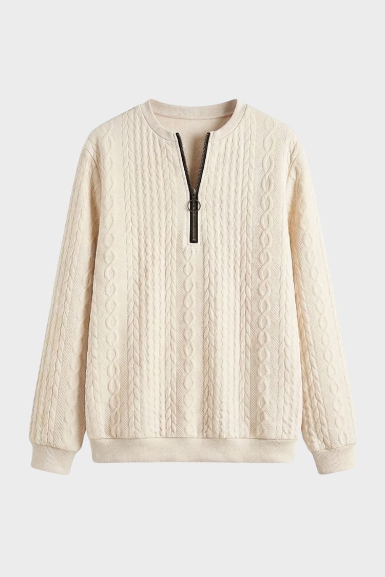 Women's Quarter-Zip Sweatshirt | Ribbed