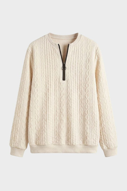 Women's Quarter-Zip Sweatshirt | Ribbed