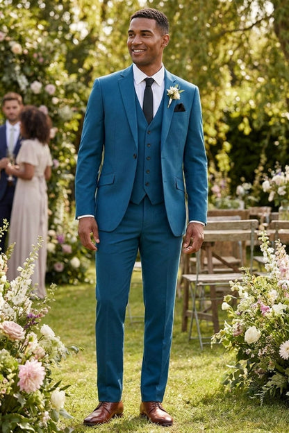 Men's Slim Fit Three-Piece Suit