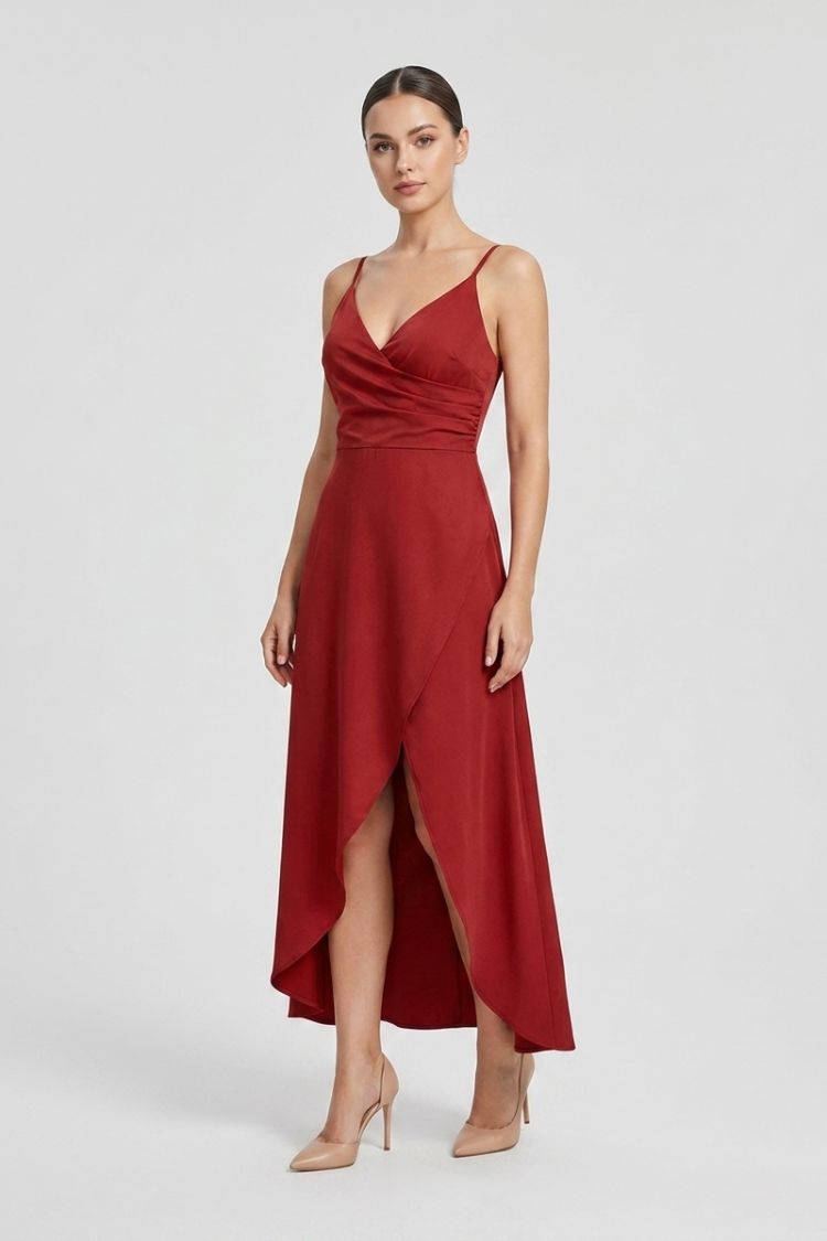 Women's Slip Maxi Dress | V-Neck