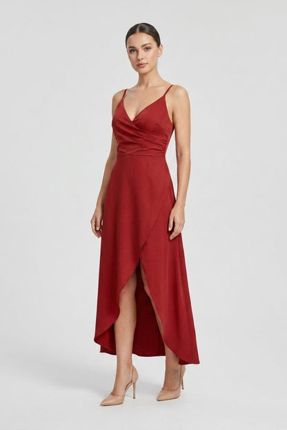 Women's Slip Maxi Dress | V-Neck