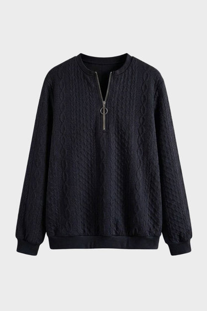 Women's Quarter-Zip Sweatshirt | Ribbed