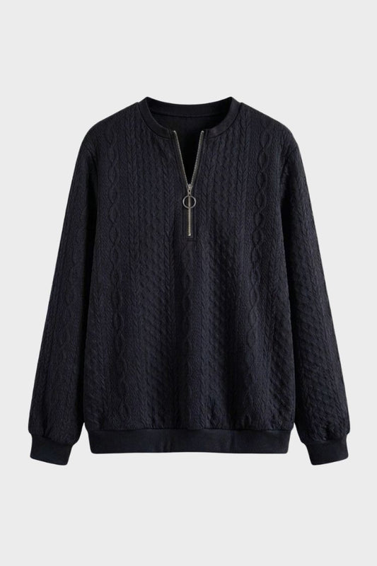 Women's Quarter-Zip Sweatshirt | Ribbed