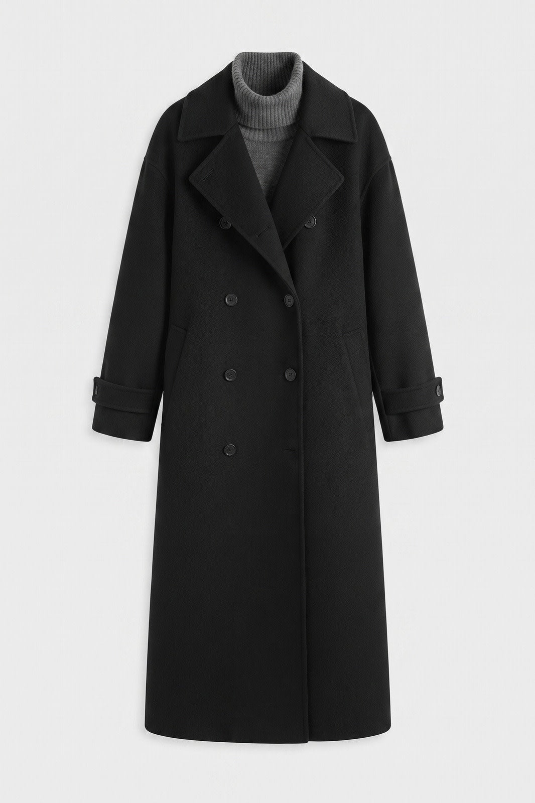 Women's Trench Coat | Belted — Black — packshot