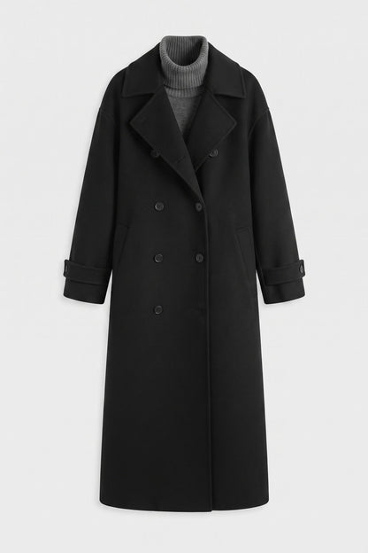 Women's Trench Coat | Belted — Black — packshot