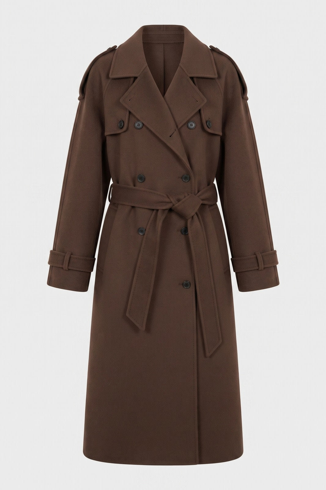 Women's Trench Coat | Belted — Brown — packshot